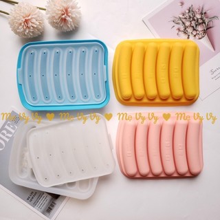 Khuôn xúc xích, khuôn silicon làm bánh ăn dặm cho bé
