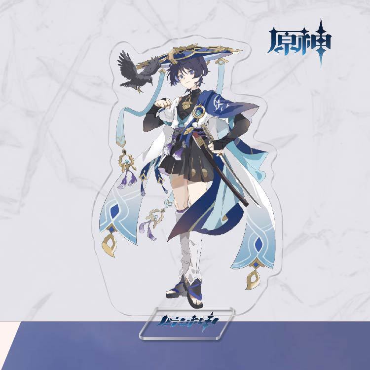 Mô hình Standee Genshin Impact Kunikuzushi Balladeer Scaramouche anime chibi acrylic standee trưng bày trang trí