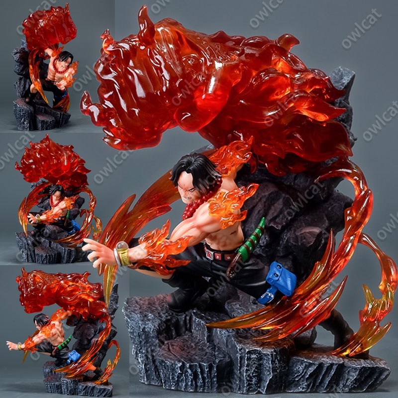 Mô Hình Nhân Vật One Piece Fire Fist Ace  17cm Big Size GK Figure Portgas D. Ace Dai Enkai: Entei Whitebeard 2st Division Commander PVC OnePiece Packed in Box Model