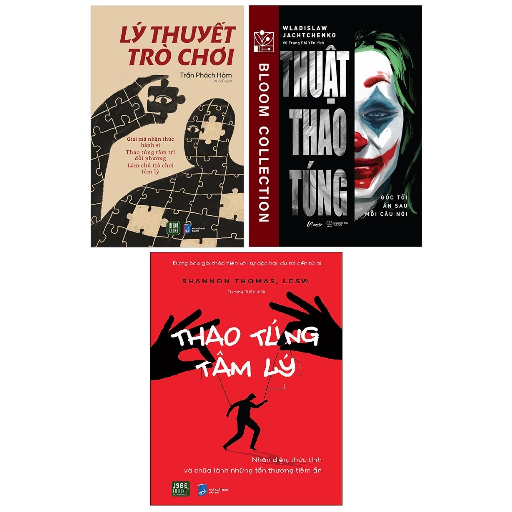 Combo 3 Cuốn: Thuật Thao Túng - Thao Túng Tâm Lý - Lý Thuyết Trò Chơi ( Siêu Khuyến Mại )