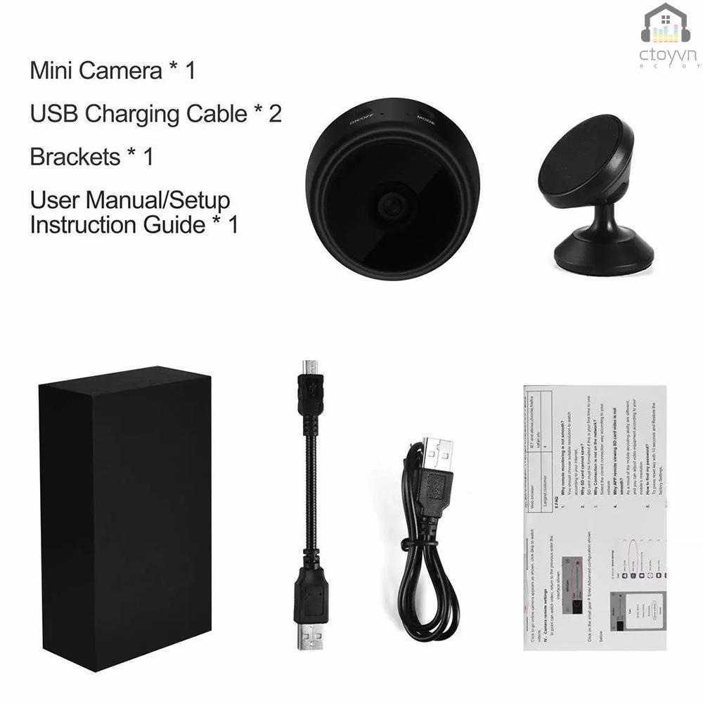 Camera Ẩn mini wifi Không Dây 720p Với Hồng Ngoại Nhìn Ban Đêm / Phát Hiện Chuyển Động
