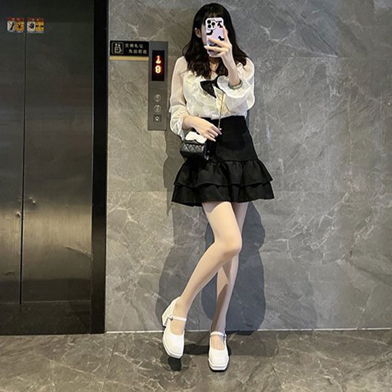 BAILUDAREN.Mới Giày Cao Gót, Mũi Vuông, Gót Vuông, Chất Liệu Da, mary jane, Giày Cao Gót, Cài Khoá