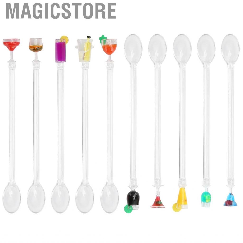Magicstore 10 X Cute Cocktail Drink Mixer Bar Stirring Mixing Sticks Spoons For Kitchen