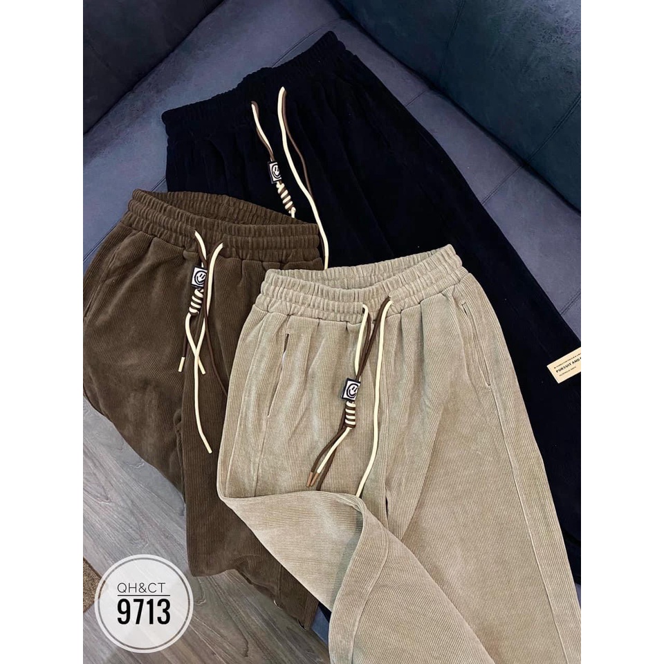 Quần jogger bo gấu nữ vải nỉ tăm loại 1 phong cách trẻ trung năng động