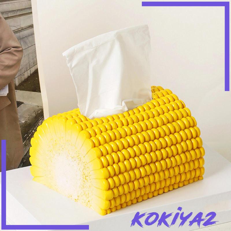 Hộp Đựng Khăn Giấy Hình Quả Bắp Ngộ Nghĩnh Dễ Thương Trang Trí Văn Phòng / Phòng Ngủ