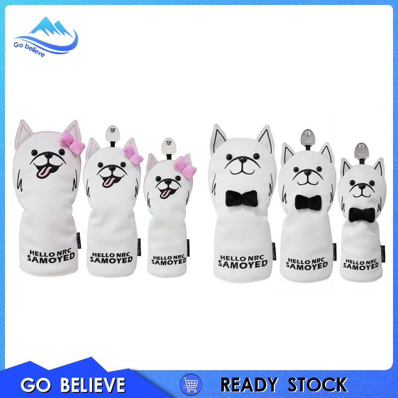 Vỏ Bọc Đầu Gậy Đánh golf Bằng Da pu Lót Lông Cừu Cổ Dài Chống Mòn