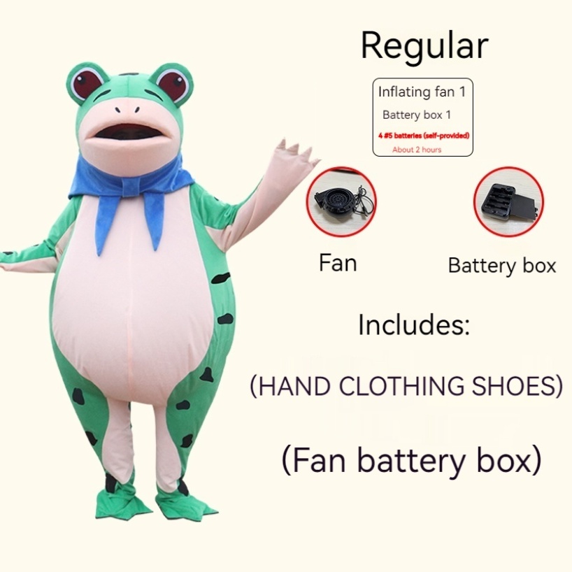 Trang Phục Ếch Bơm Hơi Nổi Bật Cho Búp Bê 130-150cm