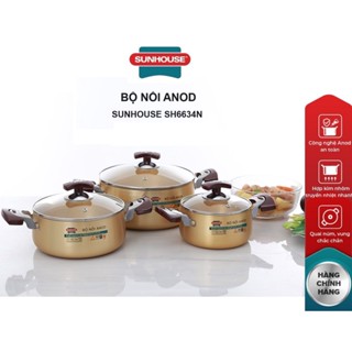 BỘ NỒI ANOD SUNHOUSE SH6634N
