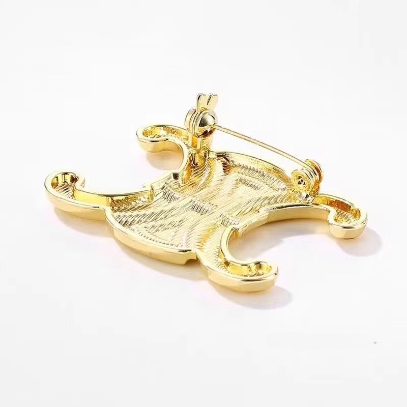 Ghim Cài Áo Hình Chữ Cái Đơn Giản Phong Cách retro Hàn Quốc