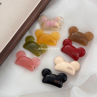 Kf720 Cô gái Hàn Quốc siêu dễ thương acetate tai cá sấu kẹp tóc phụ kiện phụ nữ