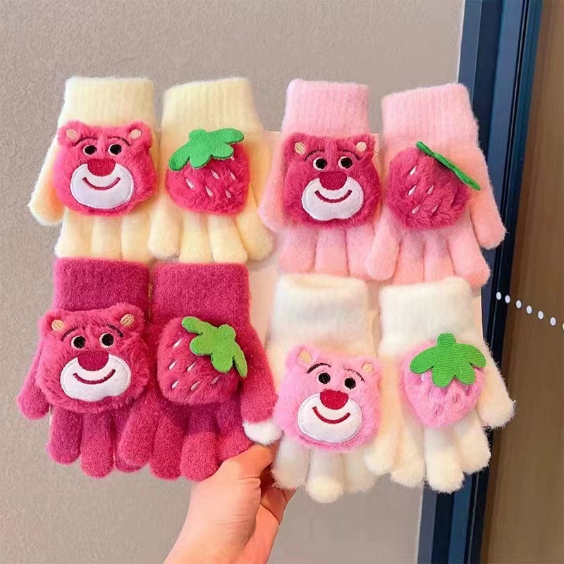 Găng Tay Giữ Ấm Hoạt Hình Dễ Thương Cho Bé
