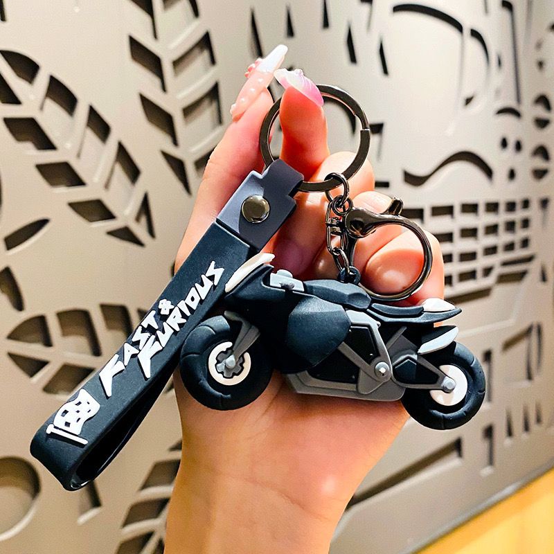 Mặt dây chuyền xe máy Chìa khóa xe hơi DIY Mặt dây chuyền Quà tặng hoạt hình sáng tạo