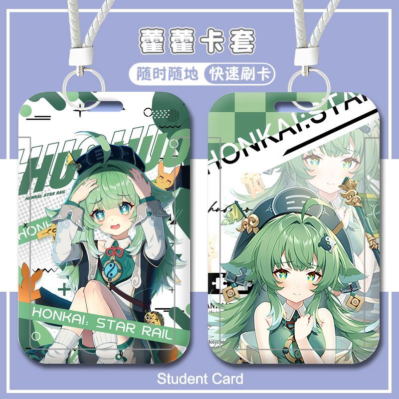 Honkai: Bao Đựng Thẻ id / Danh Thiếp / Thẻ Ngân Hàng Hình Ngôi Sao huohuo Cho Học Sinh Ốp