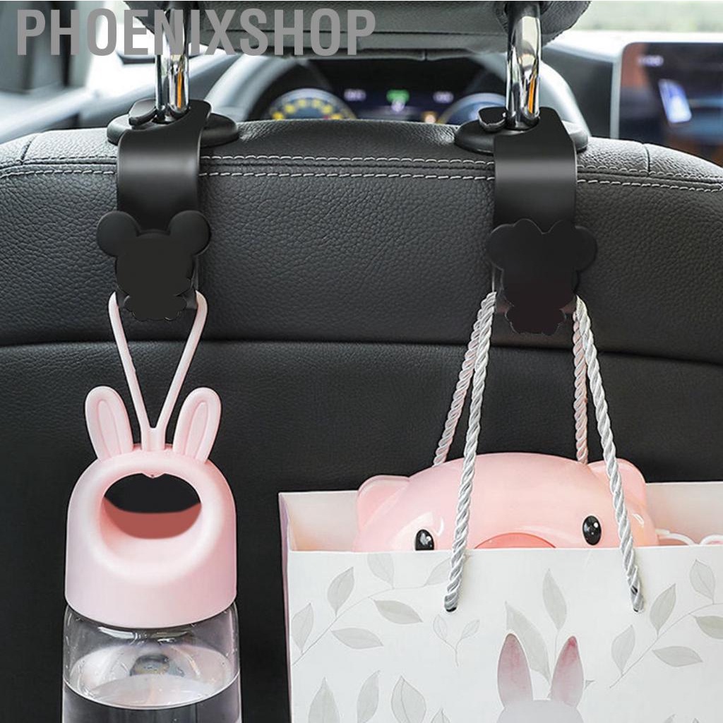 Phoenixshop Car Headrest Hook  Sturdy Structure Lightweight Durable Seat Hanger Convenient for