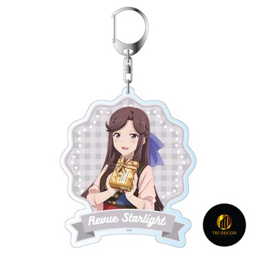 Móc khóa Shoujo Kageki Revue Starlight Maya Tendo Hikari Kagura Noriko Phụ kiện trang trí túi xách B