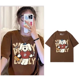 HIIXIIVI Áo Thun Tay Ngắn Dáng Rộng 100% cotton In Họa Tiết Hoạt Hình Dành Cho Nam Nữ size 5xl