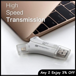 Zevaret Đầu Đọc Thẻ Nhớ sd & micro usb / usb type-c / usb 4 Trong 1 Cho iphone ipad mac & android