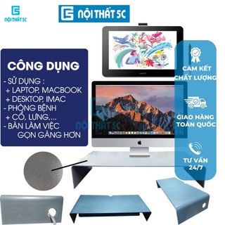 Kệ nâng màn hình máy tính bằng kim loại cao cấp , kệ trên mặt bàn nâng đỡ màn hình giá tốt