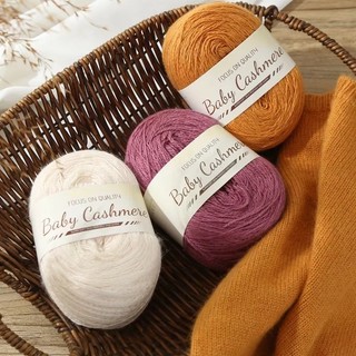 Cuộn Len Cashmere 50g Dùng Đan Khăn Choàng DIY