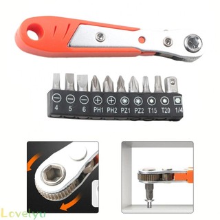 ⭐LOVE⭐ Screwdriver Bits Magnetic Pcs Ratcheting Right Spanner Automotive Work