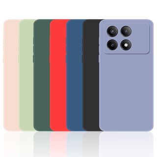 Ốp Điện Thoại Silicon Mềm Màu Trơn Cho Xiaomi POCO X6 M6 Pro 4G 5G C65