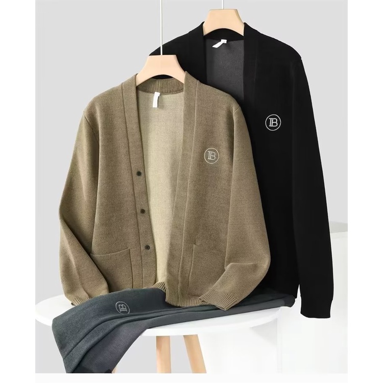 0346 Áo Cardigan Nỉ, Áo khoác nỉ dài tay form rộng nam nữ unisex Brand by KONKA