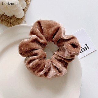 Dây buộc tóc vải nhung màu sắc ngọt ngào phong cách vintage cho nữ
