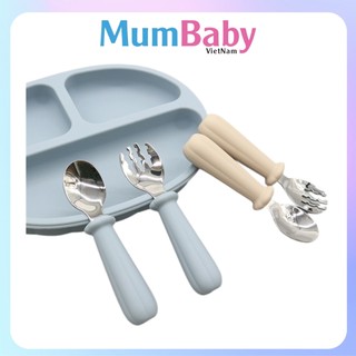 Dụng cụ ăn uống đa năng cho bé Vintage bộ combo khay thìa MumBaby