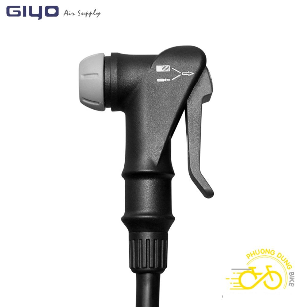 Dây bơm xe đạp đầu van thông minh GIYO