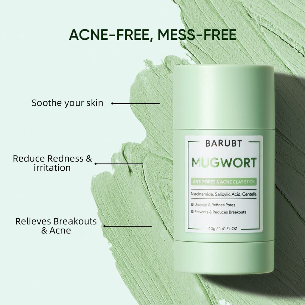 Mặt nạ đất sét Stick kit Mugwort Acne Facial Alaska Volcano Deep Pores Cleansing Clay Mask Blackhead