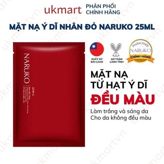 Mặt nạ giấy NARUKO nội địa Đài Loan 1 miếng lẻ