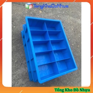  Khay Nhựa 10 ngăn Kích thước: 440x320x102mm đựng dụng cụ đa năng  linh kiện ốc vít nuôi cá phân loại hàng tiện dụng 