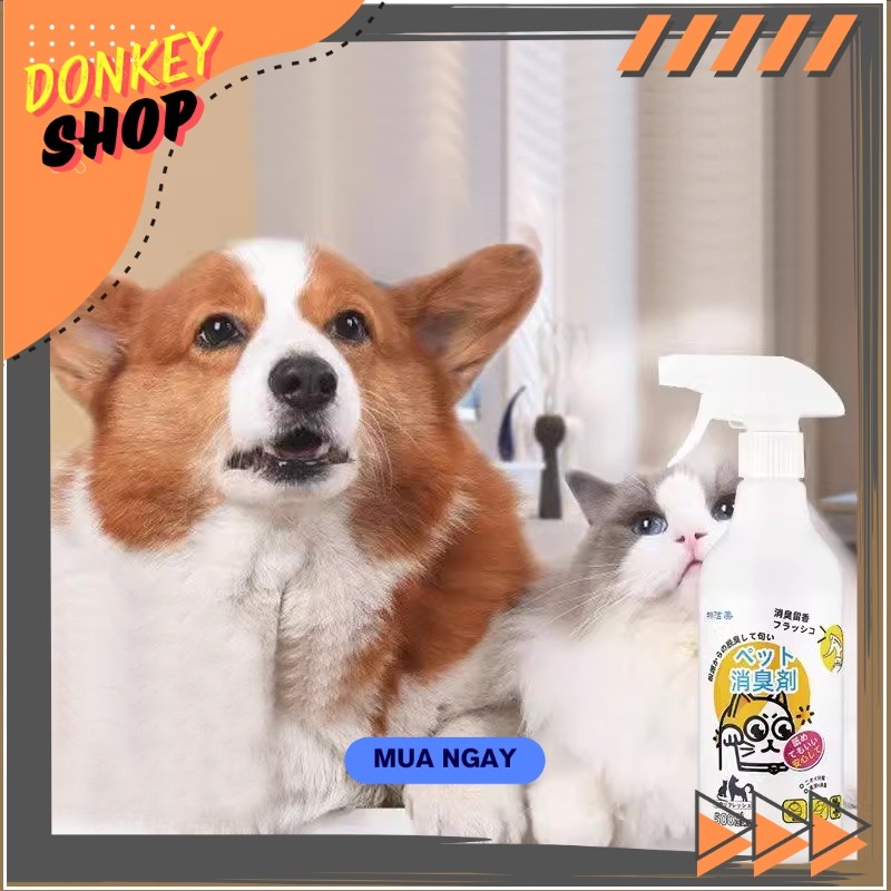 Dung Dịch Khử Mùi Nước Tiểu, Khử Mùi Chậu Cát Cho Chó Mèo 500ml DONKEY99
