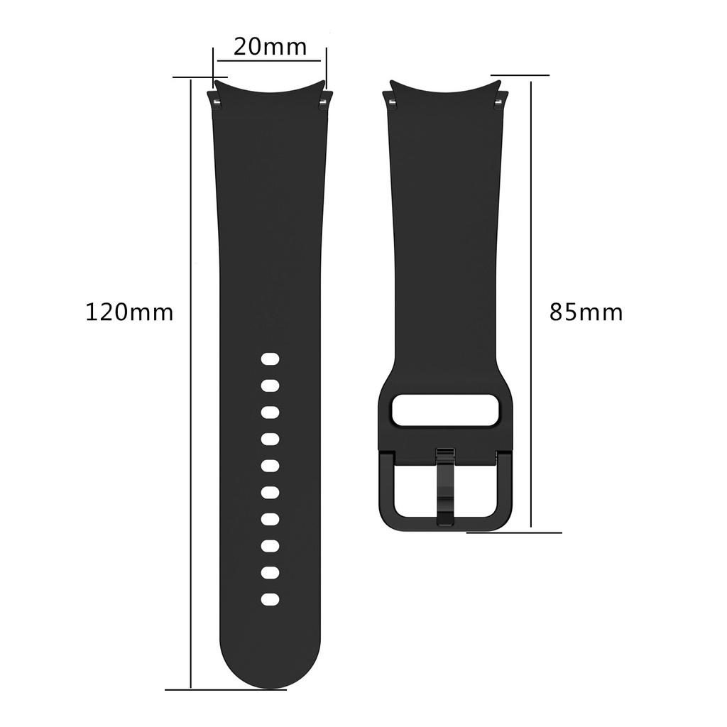 Dây Đeo Thay Thế Bằng silicone Mềm Cho Đồng Hồ samsung galaxy watch 6 44 40mm classic 43 47mm 5pro 45mm