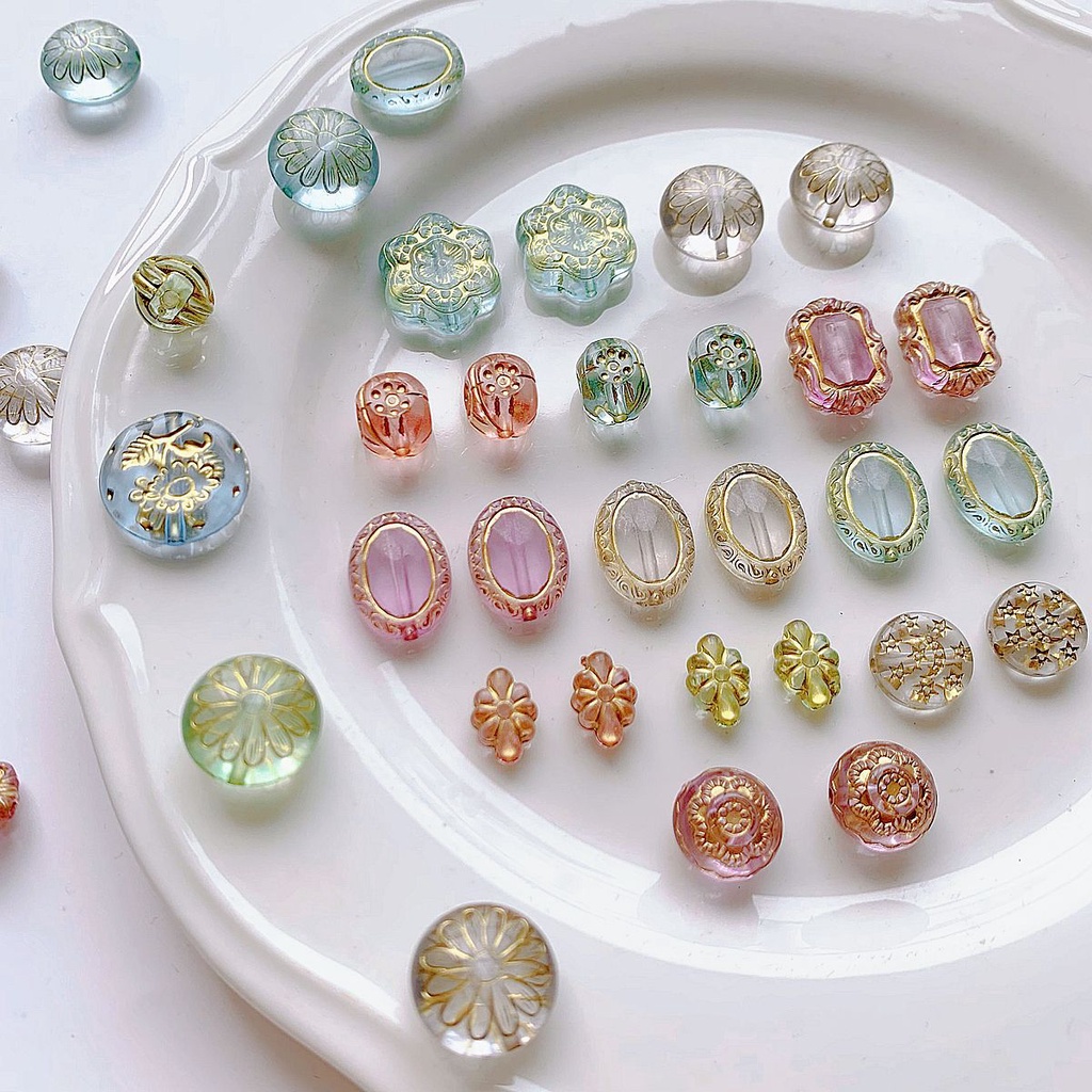 Gói Hạt Xỏ Hình oval Trong Suốt Dùng Làm Trang Sức diy