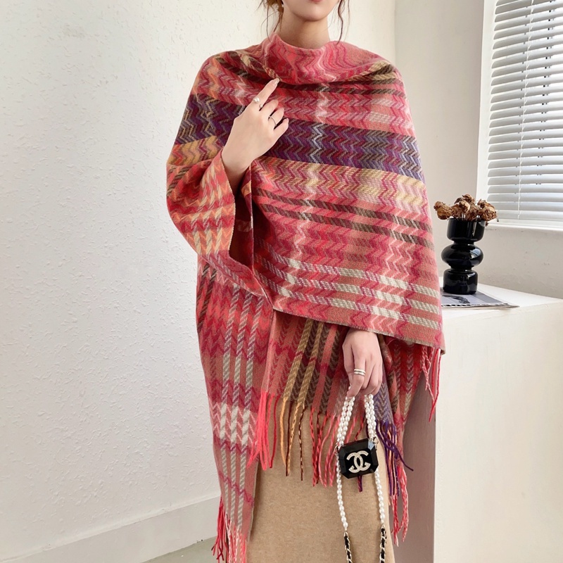 2023 Khăn Choàng Mới Có Tay Vòng Tay Châu Âu Mỹ Xuân Thu Đông Tân Cương Tây Tạng Du Lịch Phong Cách Dân Tộc Chia Khăn Choàng