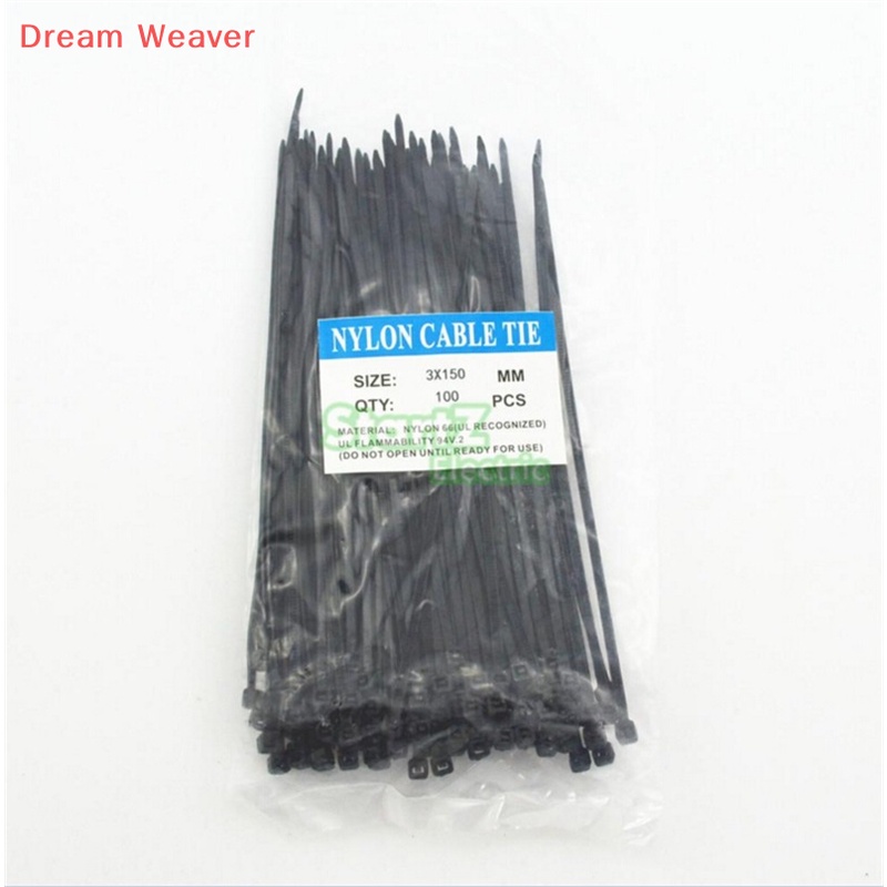 Túi 100 Dây Rút 3x150mm Tự Khóa Đa Màu Sắc