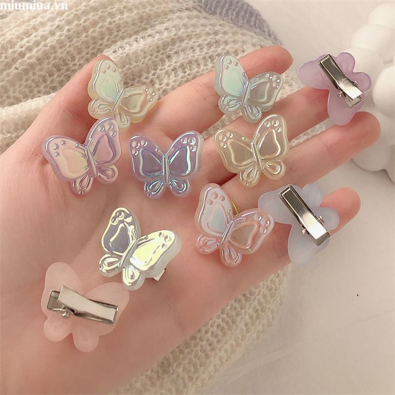 Miumiua🔮Kẹp Tóc Hình Bướm Nhiều Màu Dễ Thương Cho Nữ