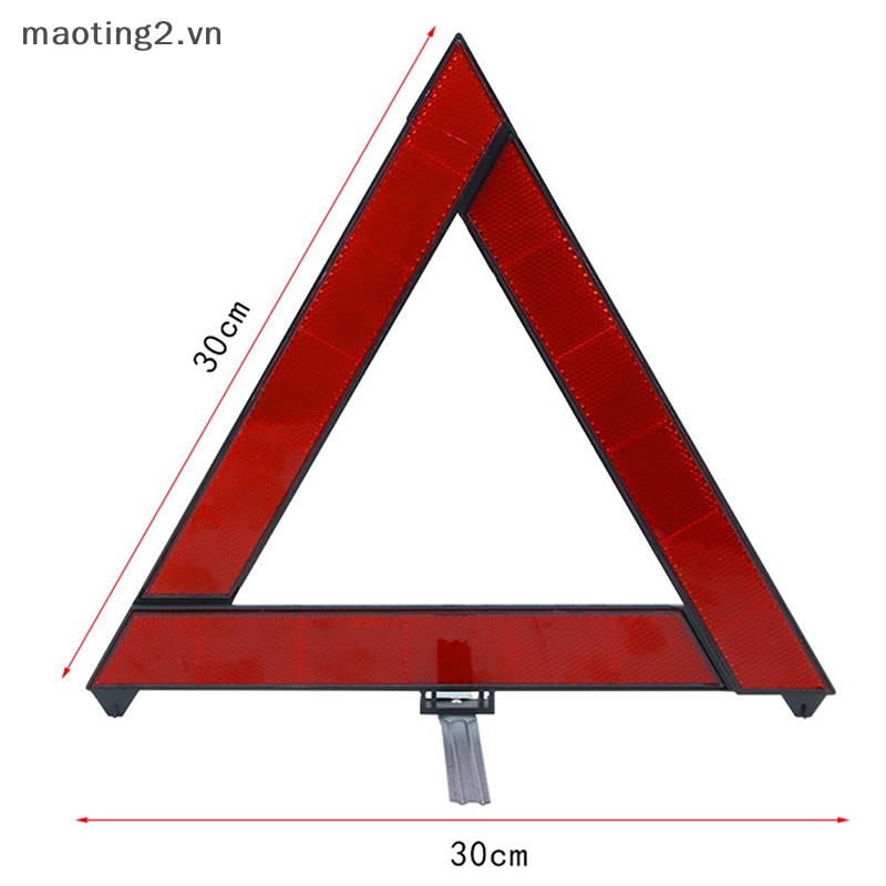 Miếng Dán Phản Quang Cảnh Báo An Toàn Khẩn Cấp Hình Tam Giác Màu Đỏ Cho Xe Hơi