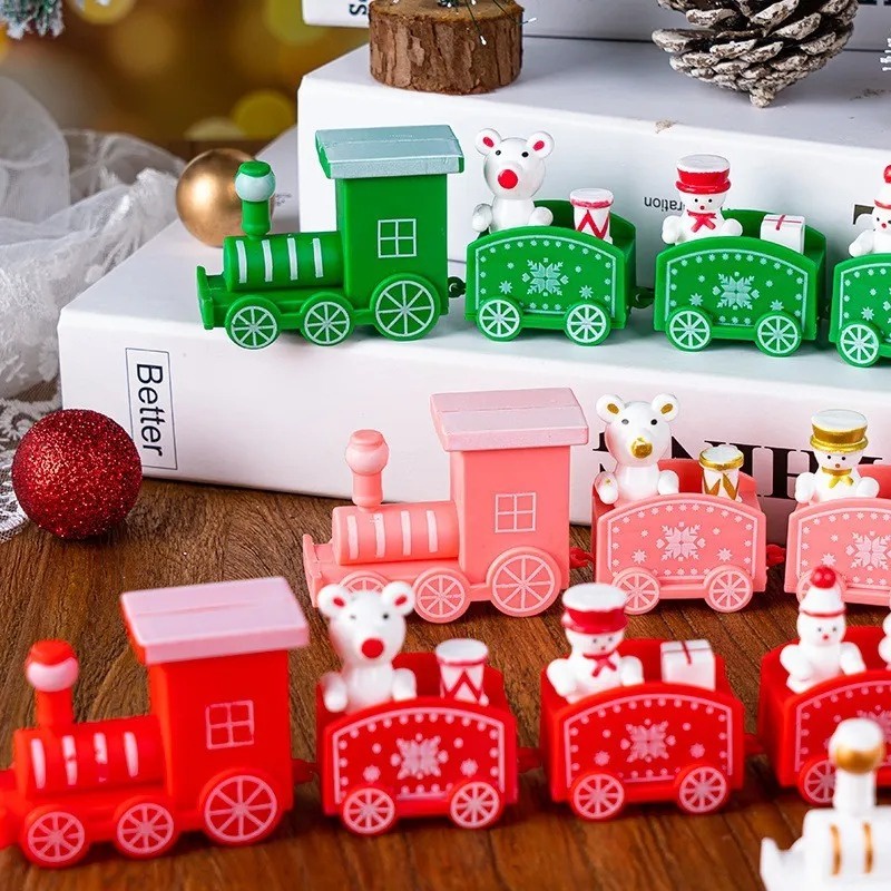 Đồ Trang Trí Giáng Sinh / Bánh Kem / Bàn Tiệc Tùng / Nhà Cửa Bằng Nhựa diy Hình Ông Già Noel Năm Mới