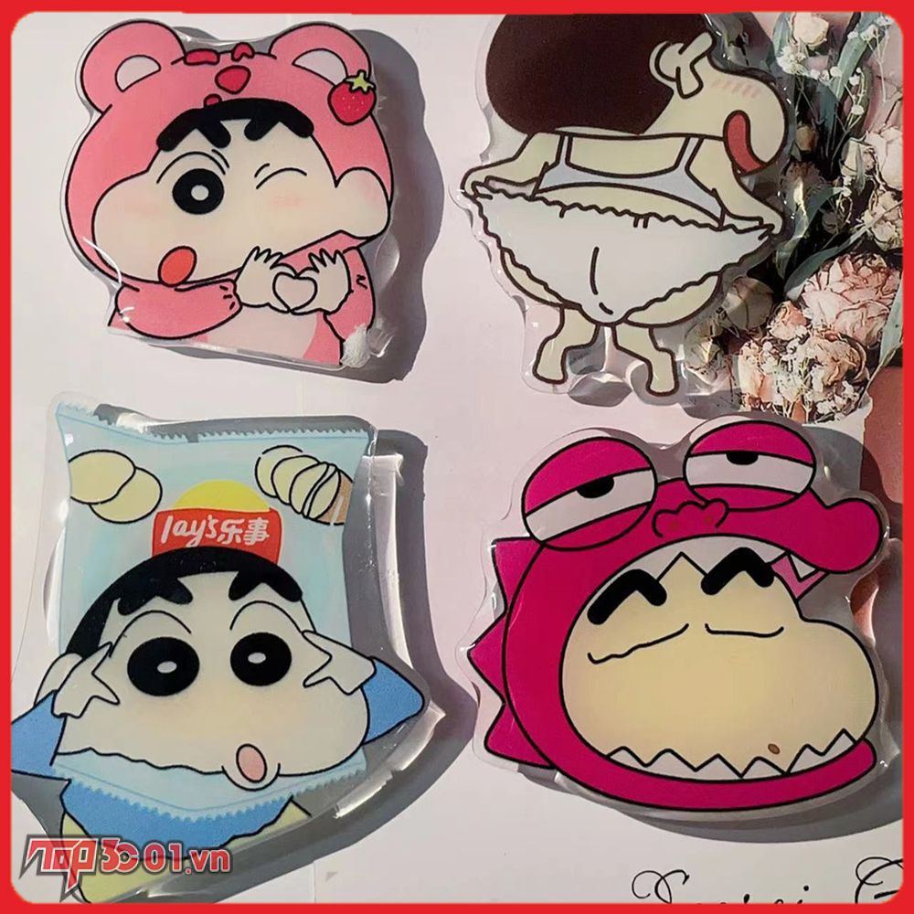Crayon Shin-chan Dễ Thương Điện Thoại Cầm Túi Khí Chân Đế Có Thể Thu Vào Giá Đỡ Điện Thoại Di Động Crayon Shinchan Anime Hoạt Hình Giá Đỡ Điện Thoại-top3C01