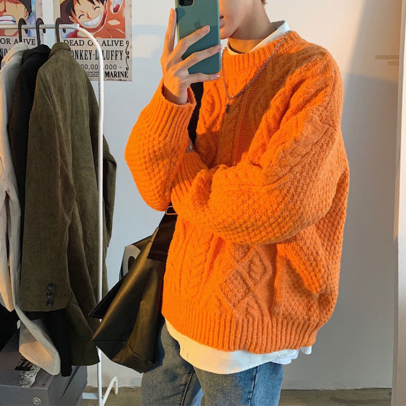 Áo sweater Cổ Tròn Phong Cách Hàn Quốc Thời Trang Thu Đông Dành Cho Nam
