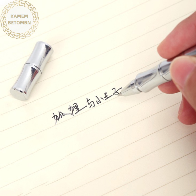 1 Bút Bi Vỏ Đồng Thau Họa Tiết Sáng Tạo