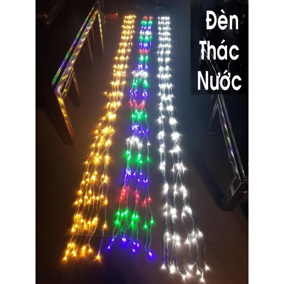 Giá sỉ)Đèn Led Trang Trí thả mành hiệu ứng mưa rơi,thác nước Rộng 3M X Dài2M- Đèn nháy mành rèm hiệu ứng thác nước