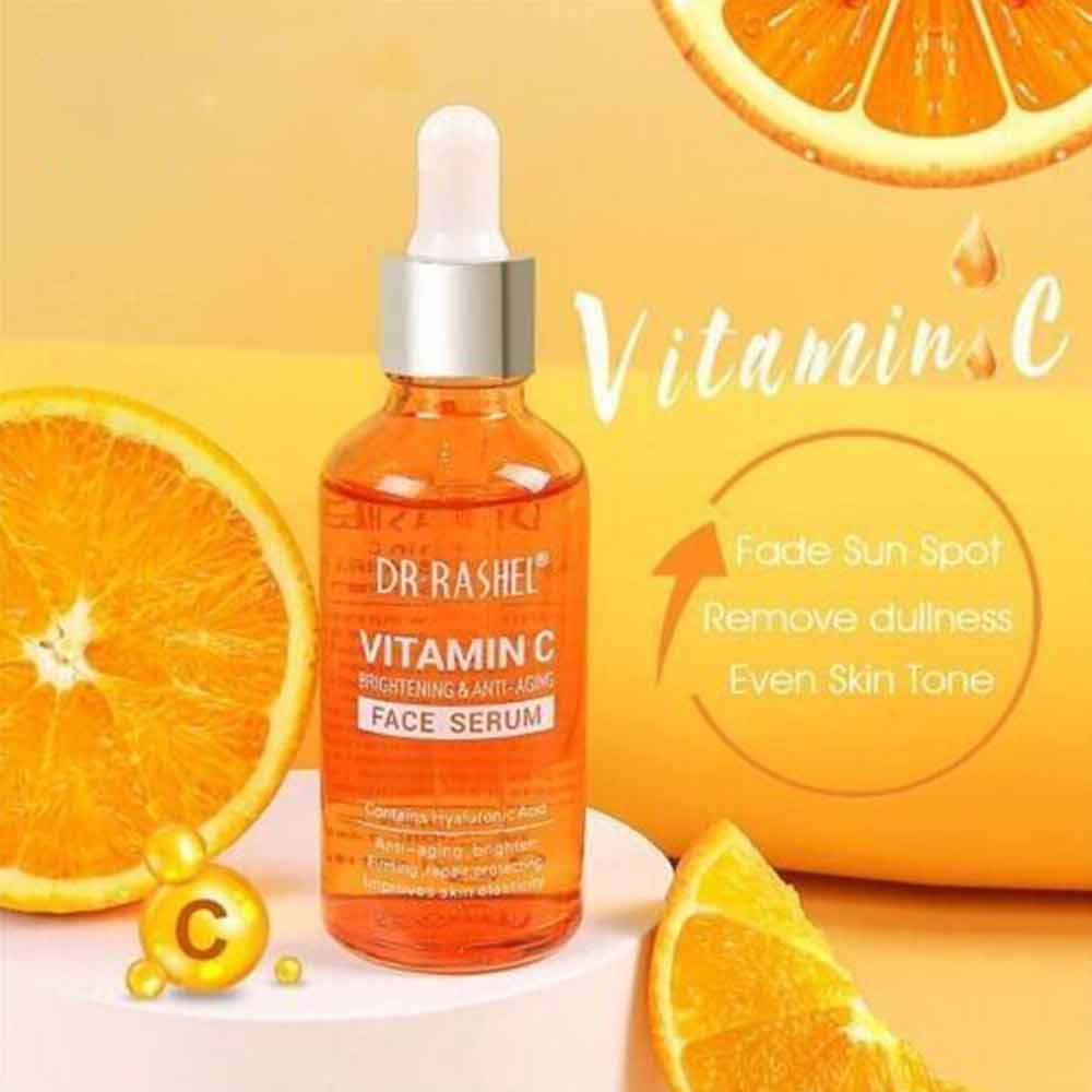DR.RASHEL Brightening Anti Aging Firming Hyaluronic Acid Makeup Primer Vitamin C Serum For Face
