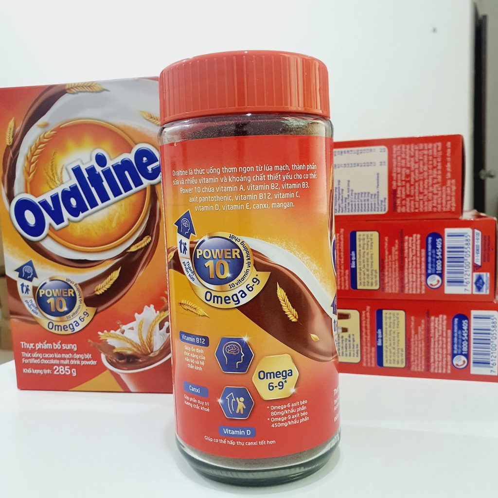 Bột Cacao Lúa Mạch Ovaltine - Hũ 400g Date mới