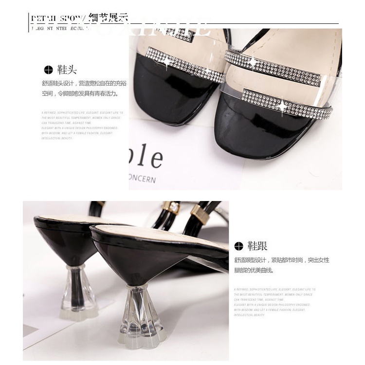 HONGXINJIE  Giày Cao Gót Mũi Nhọn GIÀY SANDAL Thời Trang Mới 2023 Cho Nữ  Thanh lịch Phong cách Stylish Cái mới X0101660 37Z230910