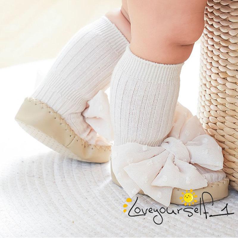 Giày Đế Mềm Chống Trượt Đính Nơ Xinh Xắn b930g Cho Bé Gái Sơ Sinh