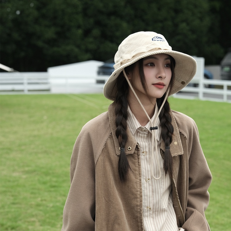 Mũ bucket Nhung Dày Thời Trang Thu Đông Xinh Xắn Cho Nữ