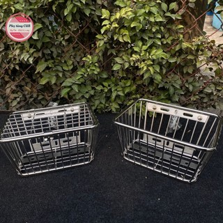 Rổ mini cho xe cub và xe dream bằng inox